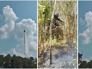 Titik Api Baru di TN Way Kambas Padam Usai Water Bombing