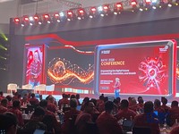 Pembukaan Bali Annual Telkom International Conference (BATIC) 2026 di Nusa Dua Bali, Rabu (26/8/2026). (CNBC Indonesia/Novina Putri Bestari)
