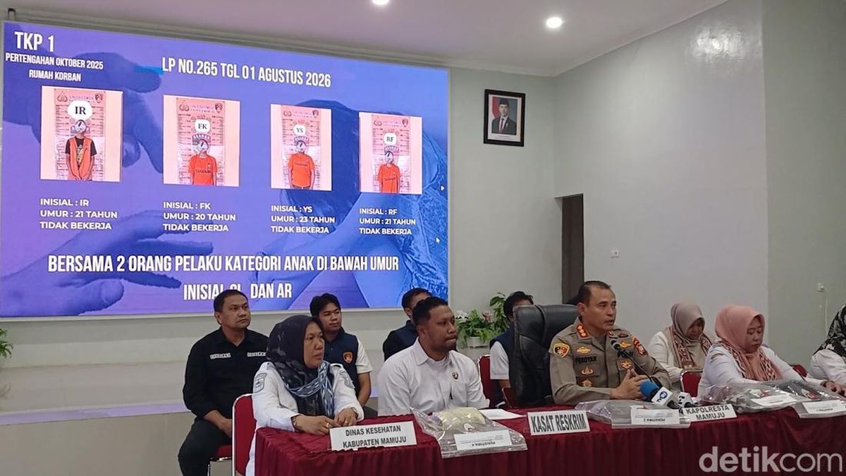 15 Pria Perkosa-Cabuli Gadis ABG 14 Tahun di Mamuju Jadi Tersangka