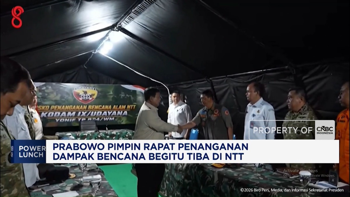 Video: Tiba di NTT, Prabowo Pimpin Rapat Penanganan Dampak Bencana 