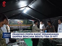 Tiba di NTT, Prabowo Pimpin Rapat Penanganan Dampak Bencana