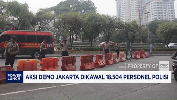 Aksi Demo Jakarta Dikawal 18.504 Personel Polisi