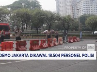 Aksi Demo Jakarta Dikawal 18.504 Personel Polisi