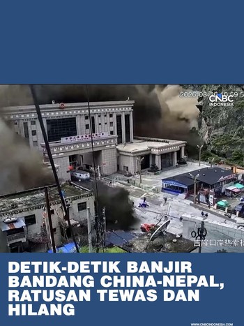 Video yang telah diverifikasi menunjukkan puluhan orang terseret arus di kawasan perbatasan Nepal-Tibet. Otoritas memperkirakan jumlah korban masih dapat bertambah karena dampak banjir dan longsor yang cukup besar.