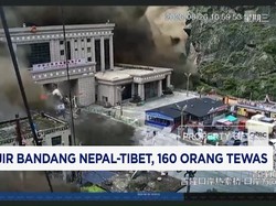 Banjir Bandang Nepal-Tibet, 160 Orang Tewas