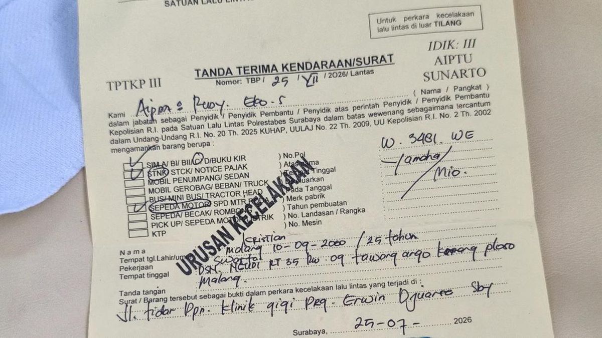 Polisi Tegaskan Pengambilan BB Motor di Polrestabes Surabaya Gratis!