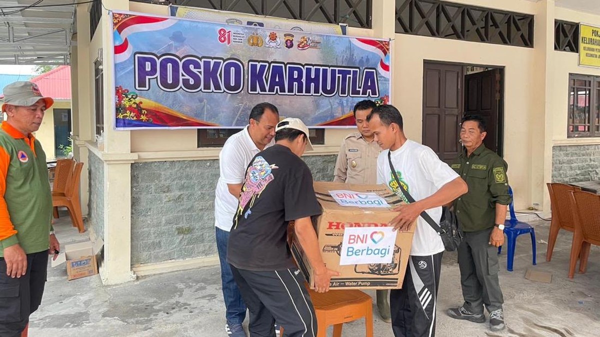 BNI Beri Bantuan bagi Masyarakat Terdampak Karhutla Kalimantan Tengah