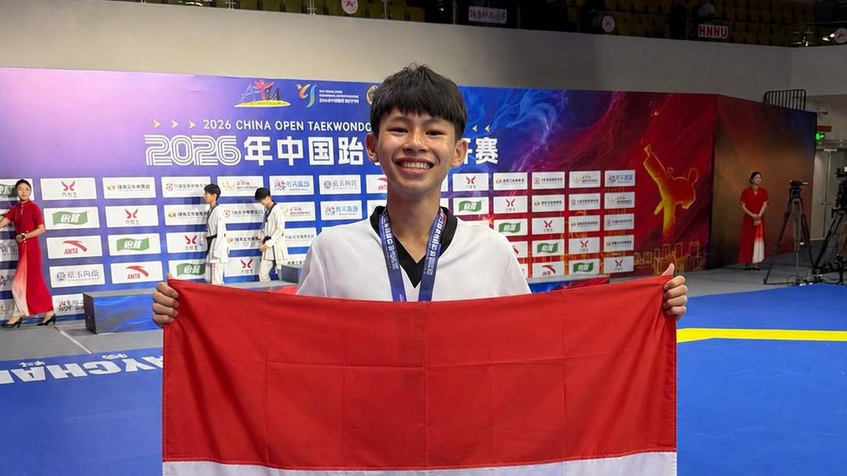 Taekwondoin Giovano Mandagi Rebut Medali Perak di Hunan