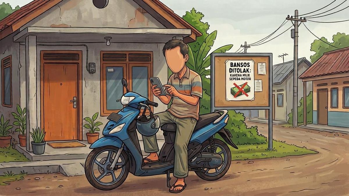 Benarkah Punya Motor Tidak Bisa Dapat Bansos? Begini Penjelasan BPS!