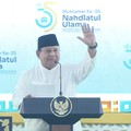 Presiden Prabowo Subianto saat menghadiri sekaligus membuka Mukhtamar ke-35 Nahdlatul Ulama, Jombang, Jawa Timur, Kamis (27/8/2026). (Tangkapan Layar Youtube/Sekretariat Presiden)