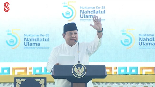 Canda Prabowo Tiba-Tiba Minta Kartu Anggota NU ke Gus Yahya