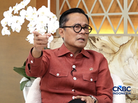 Profil Dony Oskaria. (CNBC Indonesia TV)