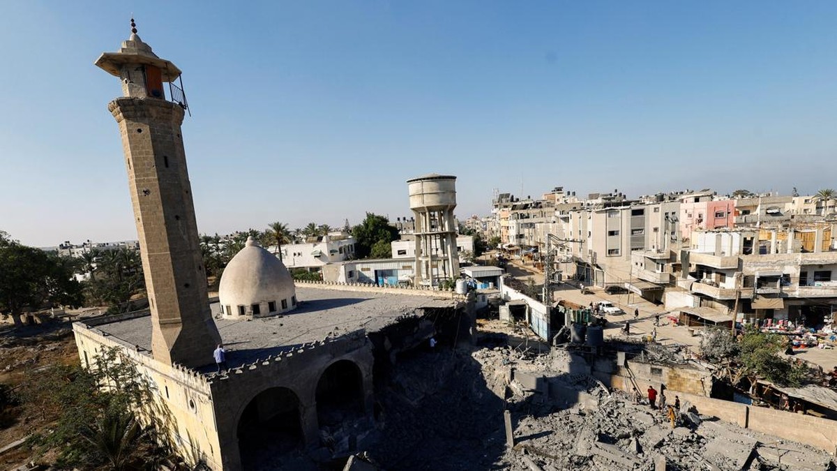 Sedih, Potret Masjid Abu Salim di Gaza Hancur Lebur Diserang Israel
