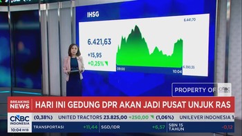 Unjuk Rasa di Gedung DPR - Pengumuman Seleksi Gubernur BI, Rupiah Bergerak Melemah