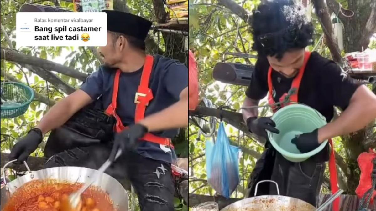 Viral Pria Aceh Jualan Mie dari Atas Pohon, Begini Cara Pesan dan Bayarnya