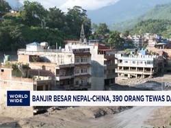 Banjir Besar Nepal-China, 390 Orang Tewas dan 1.400 Hilang