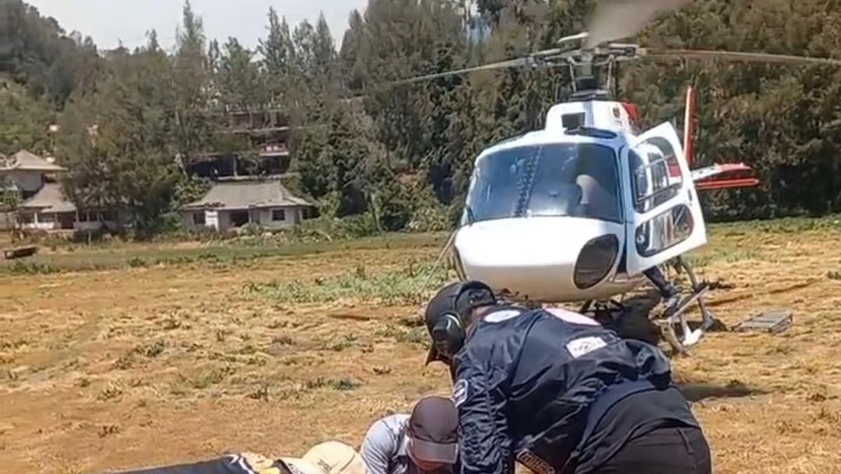 Kebakaran TNBTS Belum Padam, 2 Heli Water Bombing Dikerahkan