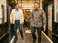 Menteri Keuangan (Menkeu) Purbaya Yudhi Sadewa menerima Kepala Badan Gizi Nasional Sudaryono bersama timnya datang untuk menyampaikan laporan terkait pelaksanaan program Makan Bergizi Gratis (MBG) yang saat ini sedang dalam proses perbaikan tata kelo