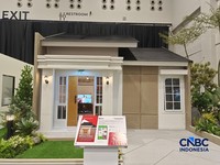 Perumahan Pondok Banten Indah dipamerkan dalam Danantara Housing Expo, Tangerang, Jumat (28/8/2026). (CNBC Indonesia/Martyasari Rizky)