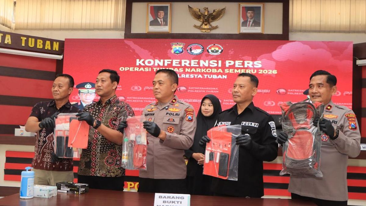 4 Pengedar Narkoba di Tuban Digulung, Sabu 53 Gram Disita