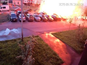 Video: Detik-detik Pria Nyaris Kena Serangan Drone Rusia di Kyiv Ukraina