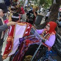 Lembaga Penjamin Simpanan atau LPS ramaikan kegiatan Bazar UMKM melalui booth edukasi bagi pelaku UMKM dan masyarakat di Bandar Lampung, Sabtu (29/8/2026).. (CNBC Indonesia/Muhammad Sabki)