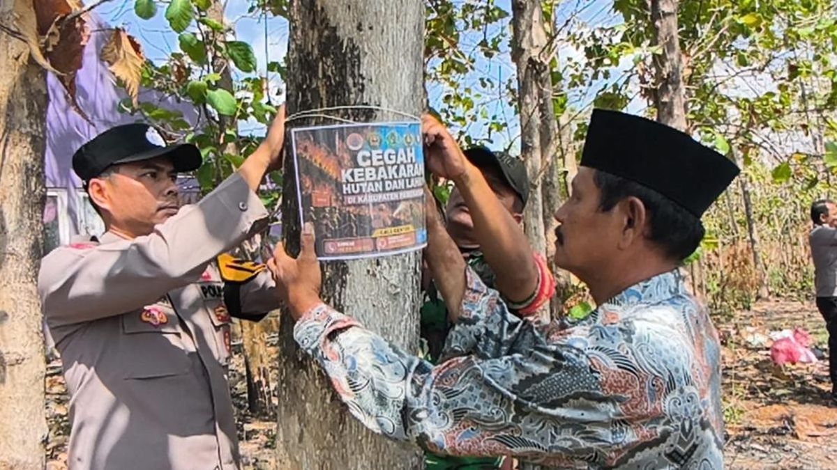 Karhutla Mengintai, BPBD Pamekasan Pasang Pamflet di 13 Kecamatan