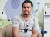 Robby Hadianto, orang tua pasien anak asal Pekanbaru, Riau, yang berobat di Sunway Medical Centre Sunway City, Kuala Lumpur, Malaysia