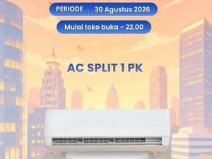 Beli AC Baru di Transmart Full Day Sale, 1 PK Bisa Diskon Rp 1,7 Juta