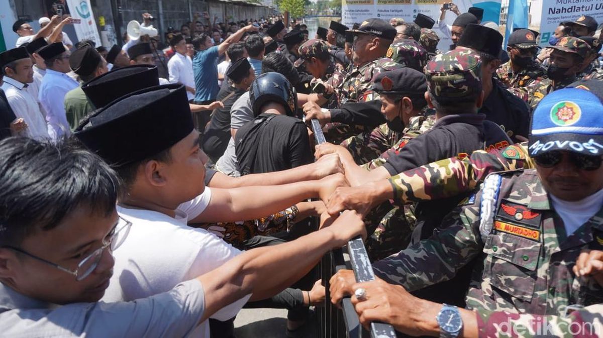 35 NU di PP Bahrul Ulum Jombang Diwarnai Demo Ricuh