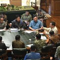 Presiden Prabowo Subianto menerima Panglima TNI Jenderal TNI Agus Subiyanto dan para Kepala Staf Angkatan beserta Menteri Kabinet Merah-Putih di kediaman Hambalang, Bogor, Sabtu (29/8/2026). (Instagram/ @sekretariat.kabinet)