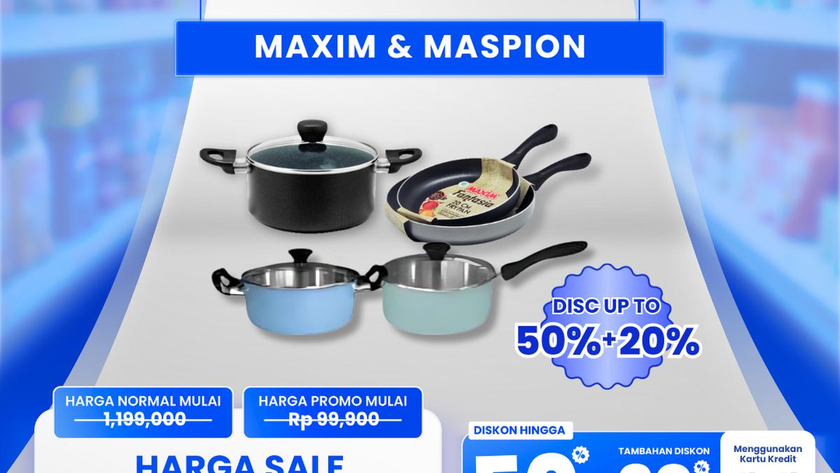 Cuma di Transmart Full Day Sale! Beli Alat Masak Jadi Semurah Ini