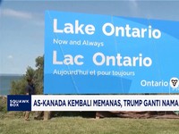 AS-Kanada Kembali Memanas, Trump Ganti Nama Danau Ontario