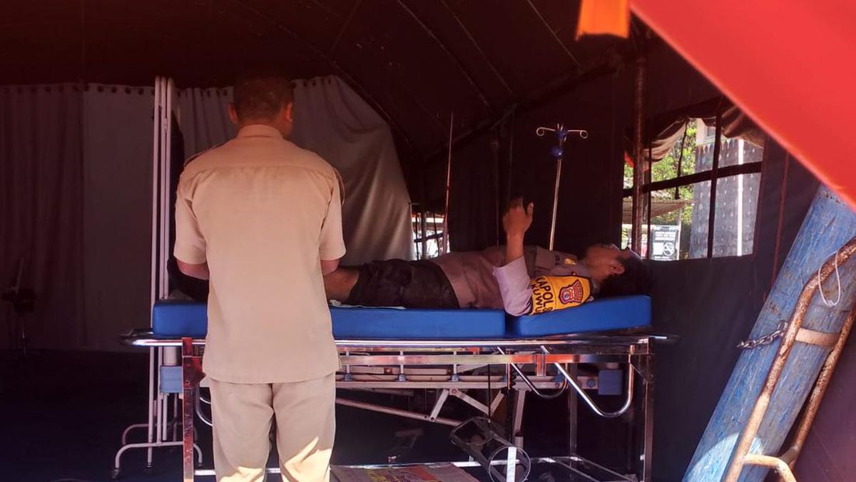 Kapolsek Kuwus NTT Kecelakaan Saat Salurkan Bantuan Korban Gempa