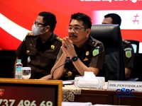 Kejaksaan Agung (Kejagung) menyita barang bukti uang Rp 401 miliar. Uang tersebut hasil penyitaan dugaan tindak pidana korupsi tata kelola komoditas nikel PT CNI tahun 2017 sampai 2020, Senin (31/8/2026). (CNBC Indonesia/Tri Susilo)