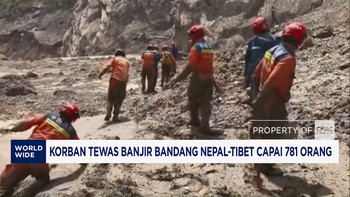 Korban Tewas Banjir Bandang Nepal-Tibet Capai 781 Orang