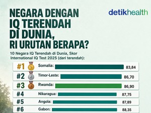 Infografis: Negara dengan IQ Terendah di Dunia, Indonesia Urutan Berapa?