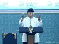 Presiden Prabowo Subianto Tutup Muktamar ke-35 Nahdlatul Ulama, Jombang, Jawa Timur, Senin (31/8/2026). (Tangkapan Layar Youtube/Sekretariat Presiden)