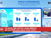 Topcer! BRI Cetak Laba Rp 31,2 Triliun Sepanjang H1-2026