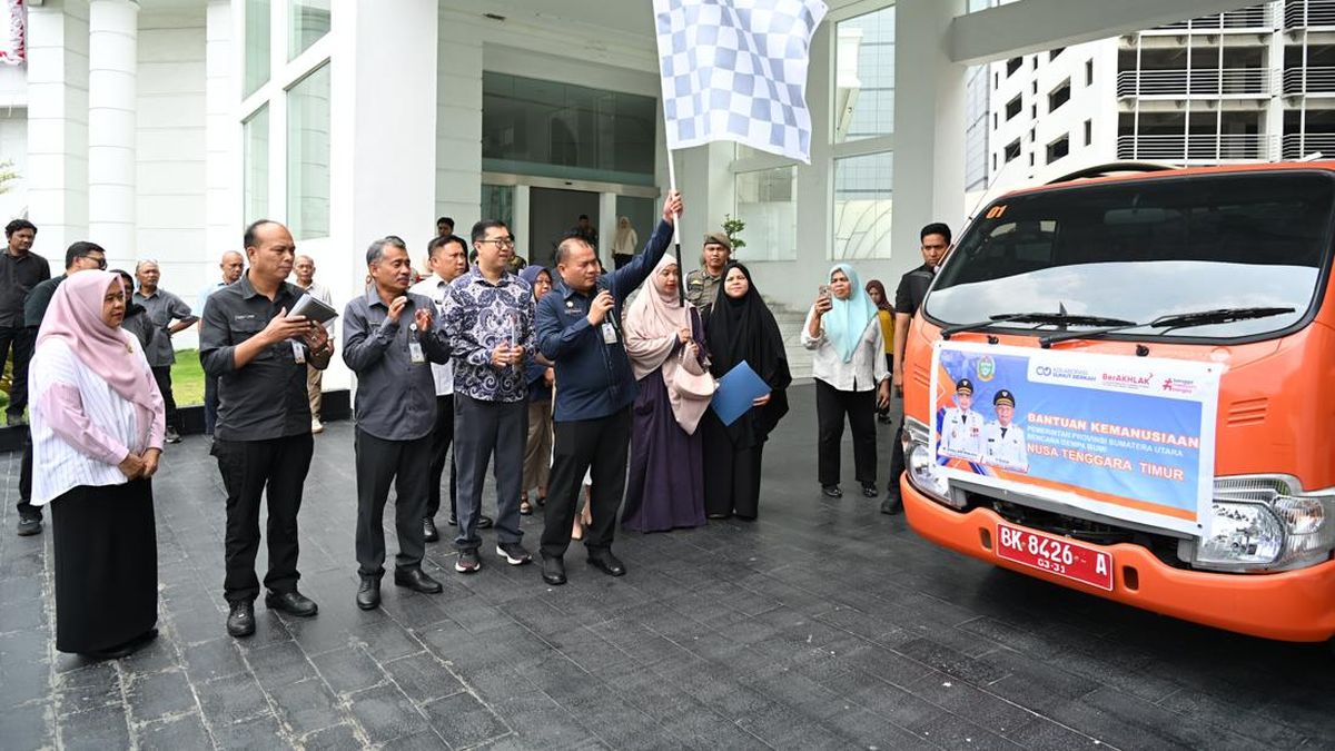 Pemprov Sumut Kirim 1 Ton Makanan Siap Saji untuk Korban Bencana NTT