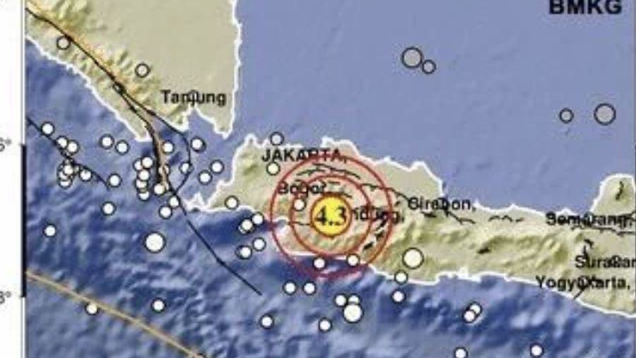 Gempa Mag:4.3 guncang Kabupaten Cianjur. (Dok. BMKG)