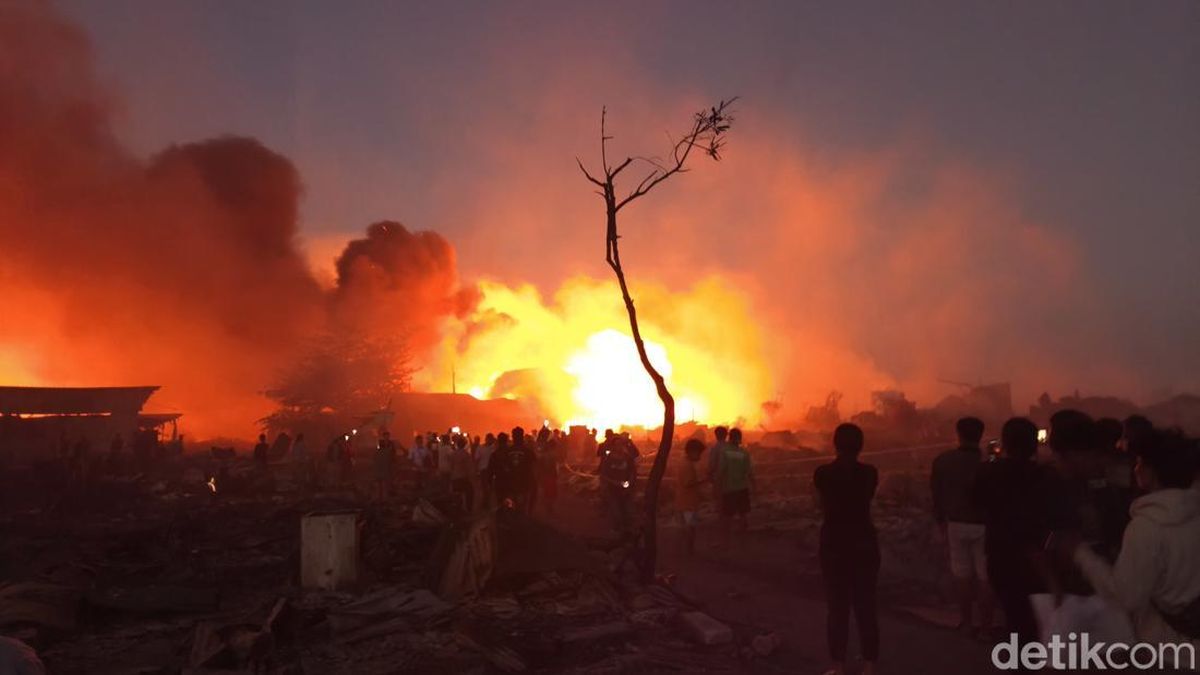 Titik Api Kebakaran Lahan di Nakula Denpasar Kembali Membesar