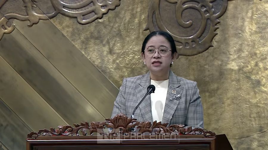 Ketua DPR RI, Puan Maharani dalam Rapat Paripurna Khusus dalam Rangka HUT ke-81 DPR RI di Komplek Parlemen, Jakarta, Selasa (1/9/2026). (Tangkapan Layar Youtube/DPR RI)