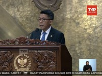 Ketua Komisi XI DPR RI, Mukhamad Misbakhun dalam Rapat Paripurna Khusus dalam Rangka HUT ke-81 DPR RI di Komplek Parlemen, Jakarta, Selasa (1/9/2026). (Tangkapan Layar Youtube/DPR RI)