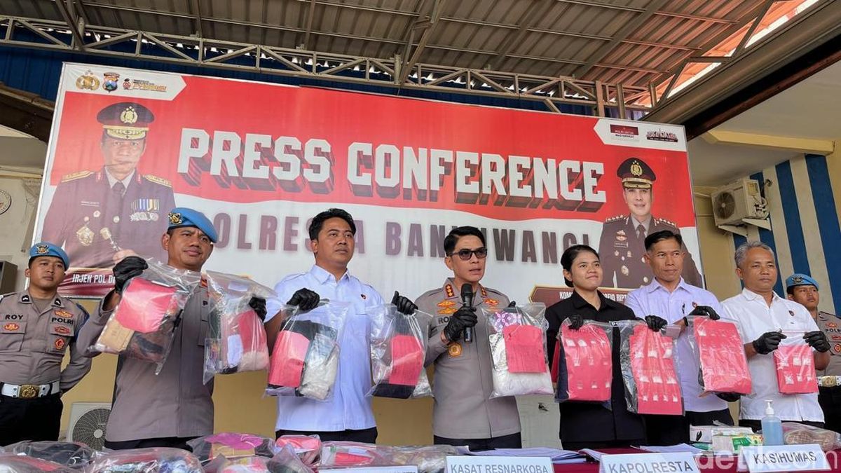 3 Bulan, Polresta Banyuwangi Sita 2,1 Kg Sabu dan 49 Tersangka