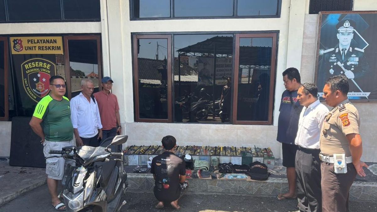 Maling 30 Aki Truk di Bypass Ida Bagus Mantra Ditangkap, Sasar Kendaraan Parkir