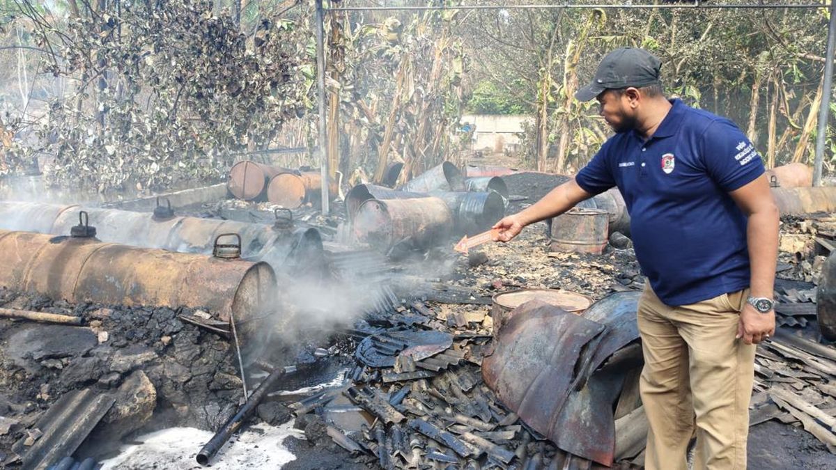 Dapur Minyak Ilegal di Langkat Terbakar, Polisi Cari Pemilik