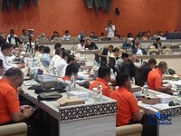 Rapat kerja Kementerian Perhubungan dan beberapa Kementerian/Lembaga lain dengan Komisi V DPR RI, Selasa (1/9/2026). (CNBC Indonesia/Ferry Sandi)