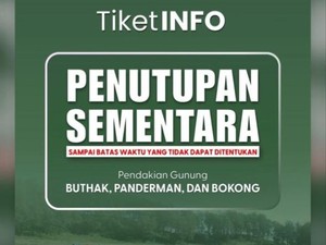 Jalur Pendakian Panderman-Bokong Ditutup Buntut Kebakaran Gunung Buthak