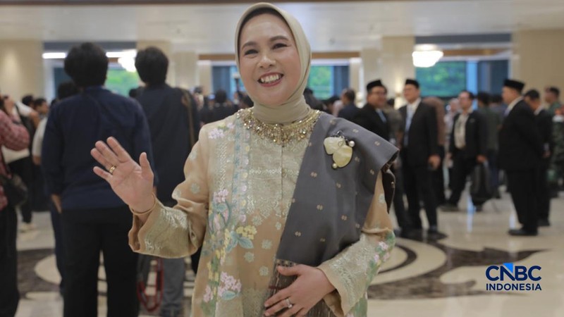 Aida S. Budiman usai pengambilan sumpah jabatan sebagai Deputi Gubernur Senior (DGS) Bank Indonesia periode 2026-2031 di Mahkamah Agung RI, Jakarta, Rabu (2/9/2026).